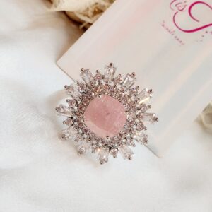 Blush Pink Doublet Azure Blossom Ring