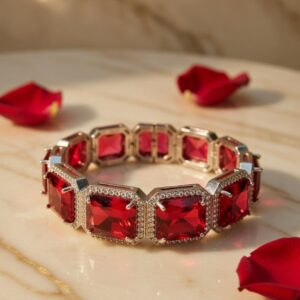 Red Bold spell bangles (set of 2)