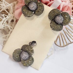 Henna Green Pendant Set