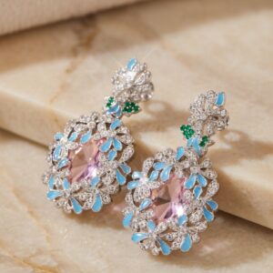 Blush Pink Firoza Bush Earrings