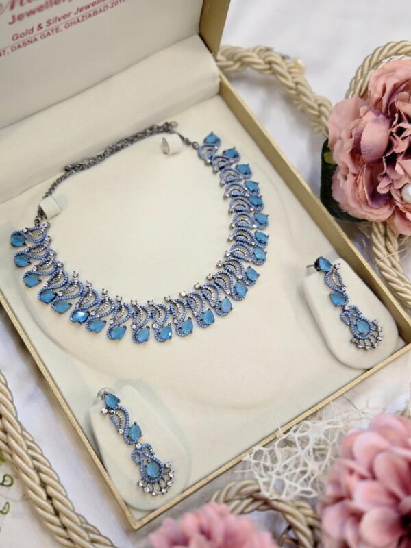 Feroza Blue Diva Choker