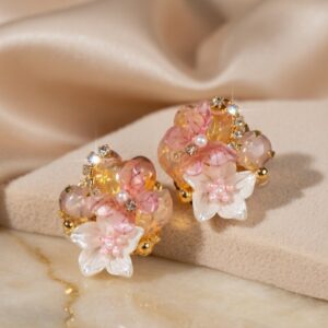 Garden Glam Shaded Pink Studs