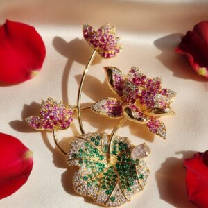 Floral Designer Brooch Pin Party Wear