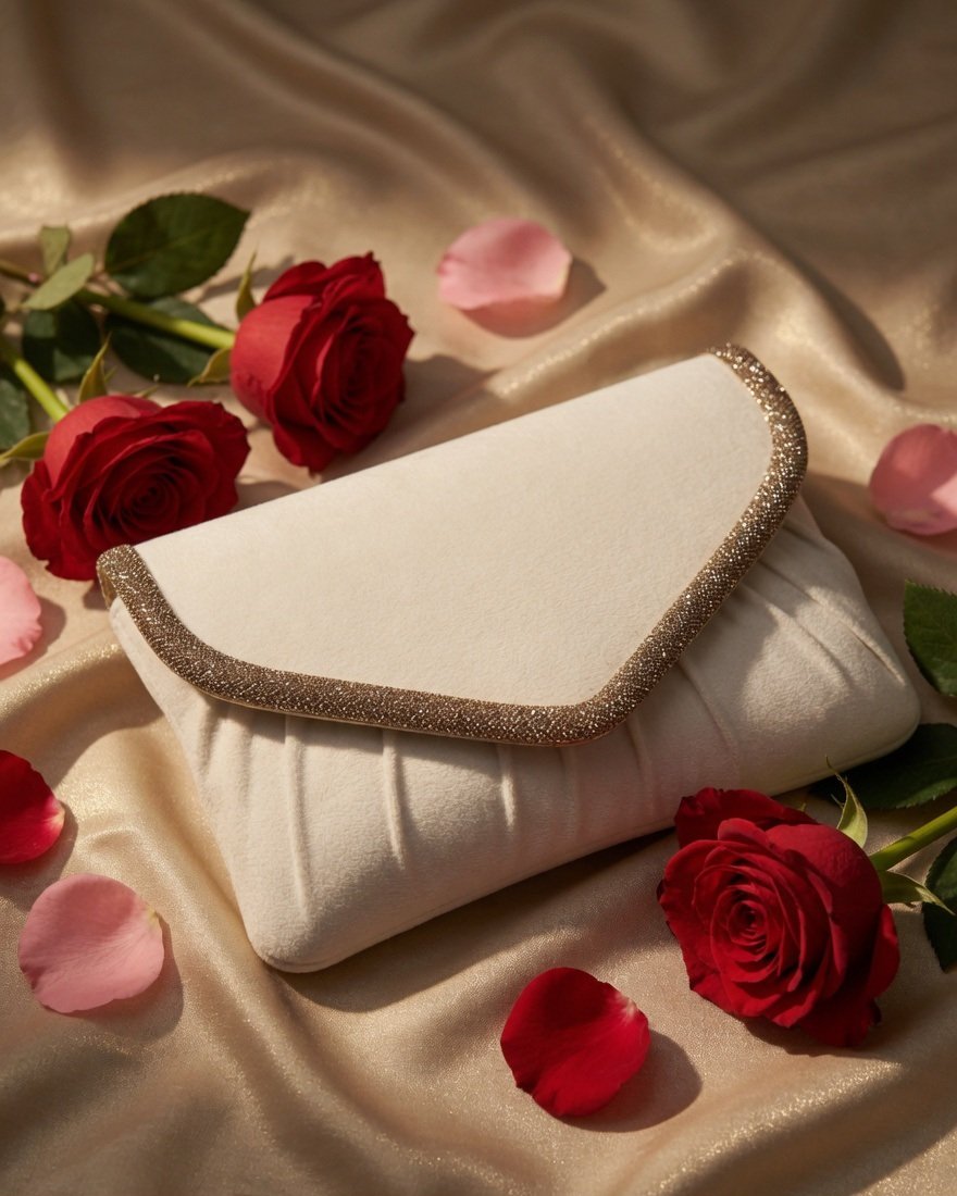 Ivory Gleam Crystal Clutch - Image 2