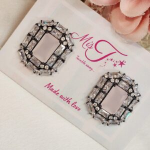 Soft Pink Frame Studs