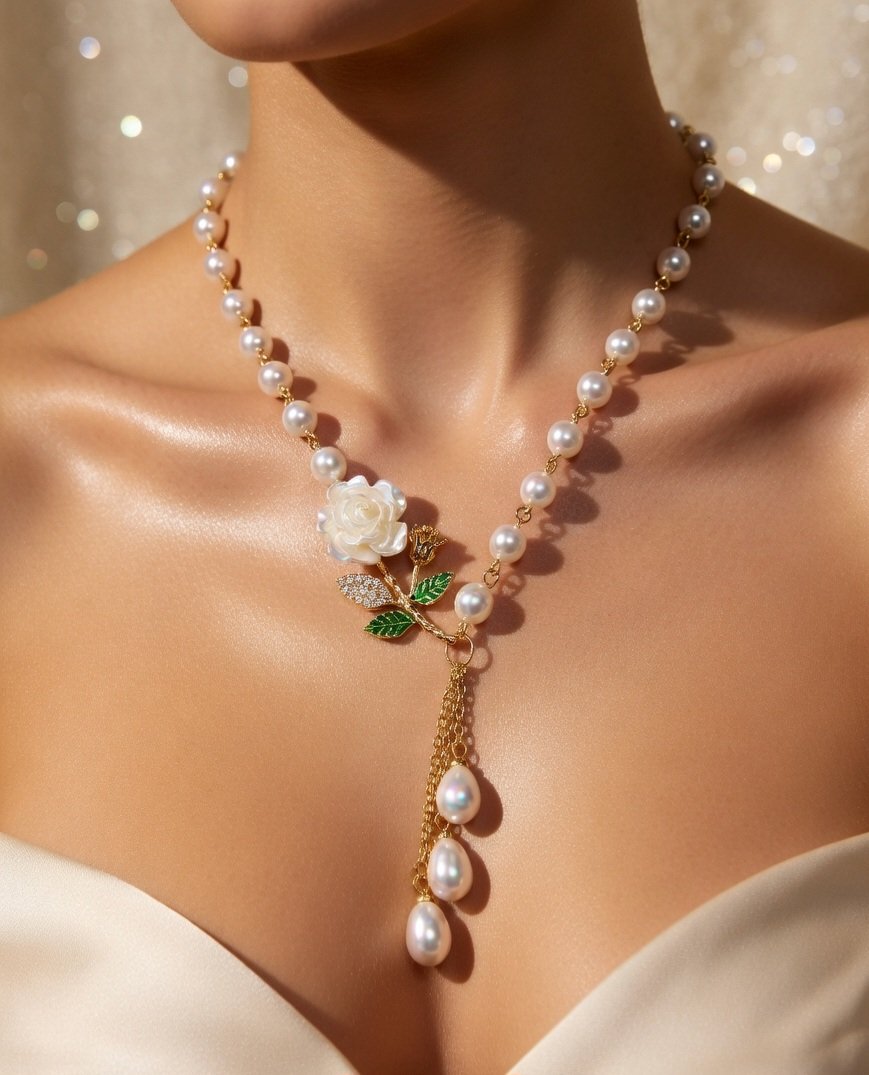 Glow Getter Floret Pearl Neckwear - Image 2