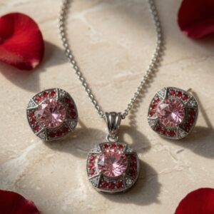 Nano Setting CZ Pendant Set