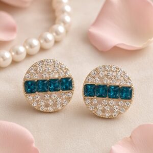 Teal Blue Studs