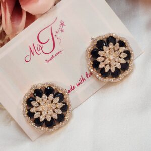 Luxe Brilliance Sapphire Blue CZ Stud Earrings