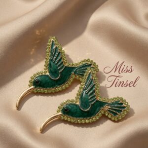Shades Green Bird Studs