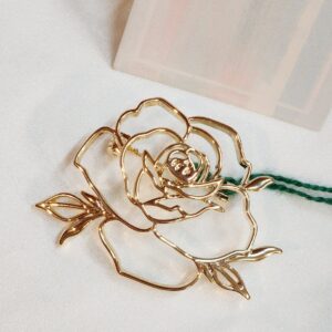 Delicate Rose Brooch Pin Party Wear