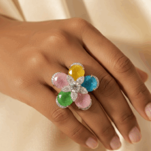 Multi Doublet Floral Blossom Ring