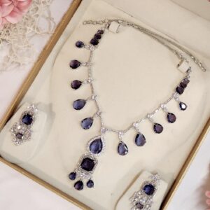 Amethyst Premium Drops Choker Set