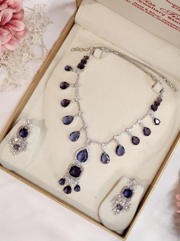 Amethyst Premium Drops Choker Set