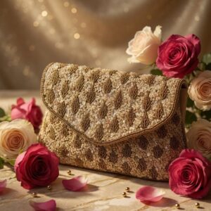 Champagne Royale Embellished Clutch