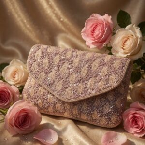 Blush Royale Embellished Clutch