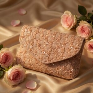 Blush Royale Embellished Clutch