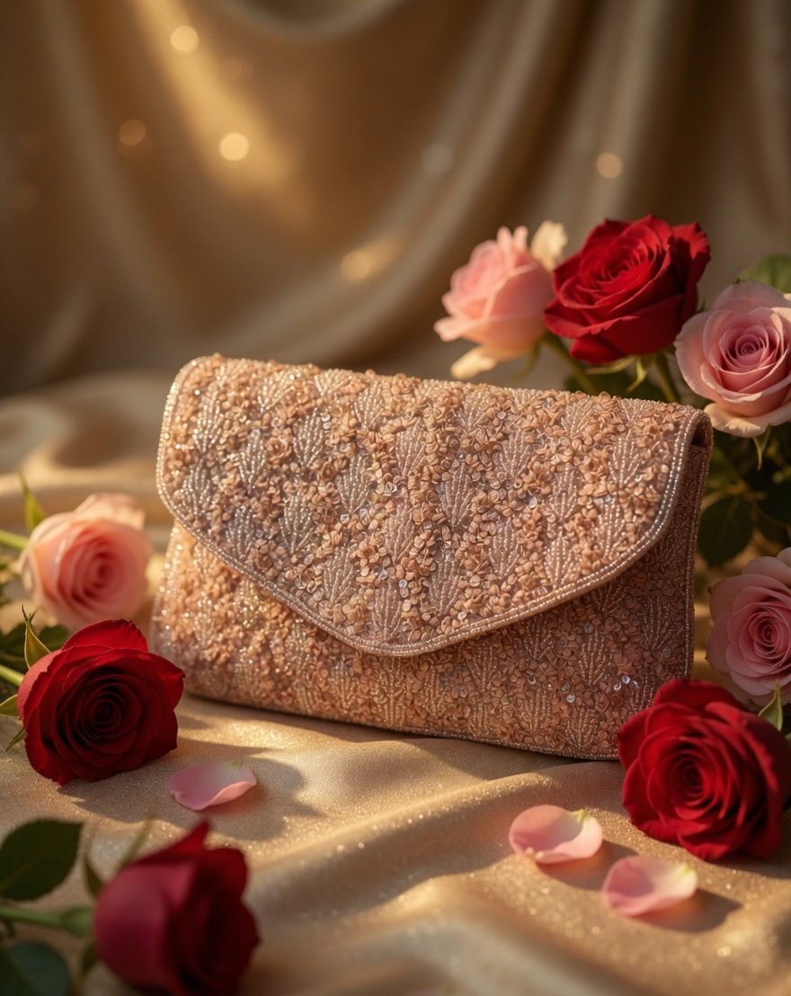 Blush Royale Embellished Clutch - Image 2