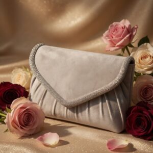 Silver Mist Luxe Clutch