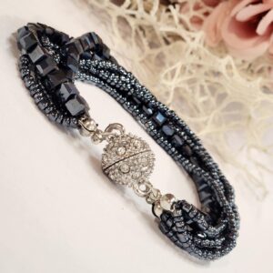 Metallic Midnight Blue Magnet Bracelet