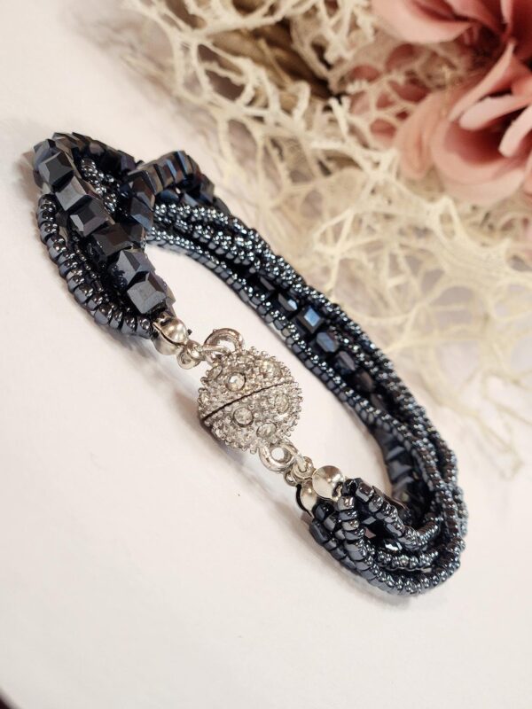 Metallic Midnight Blue Magnet Bracelet