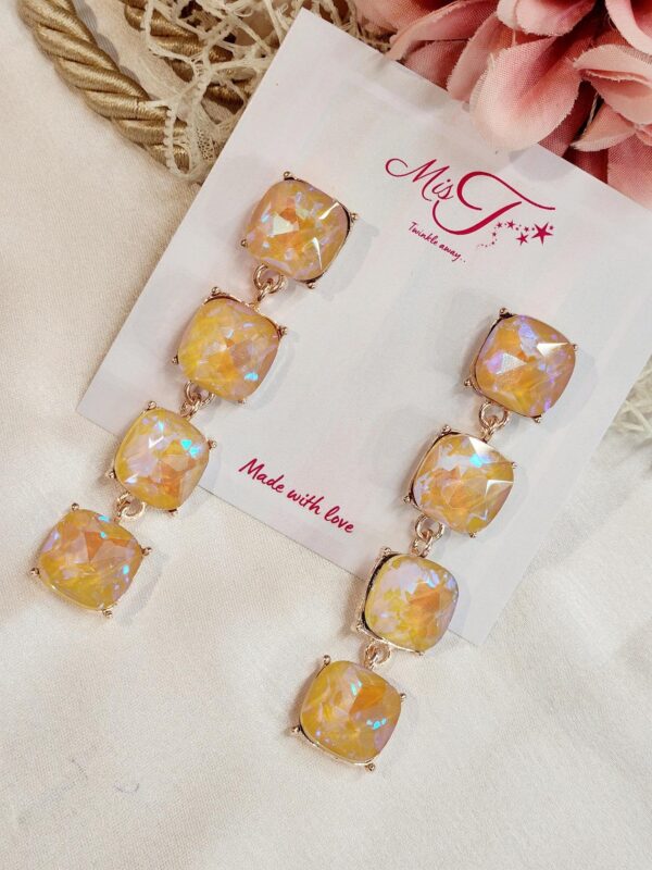 Rainbow Yellow Floor Earrings