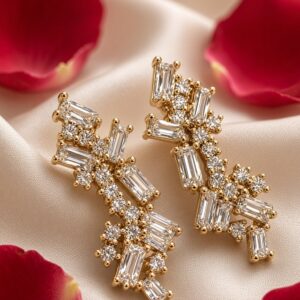 Elara Glow 18K Gold Plated Bali Hoops