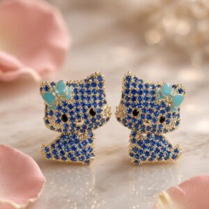 Rick Blue Kitty Studs