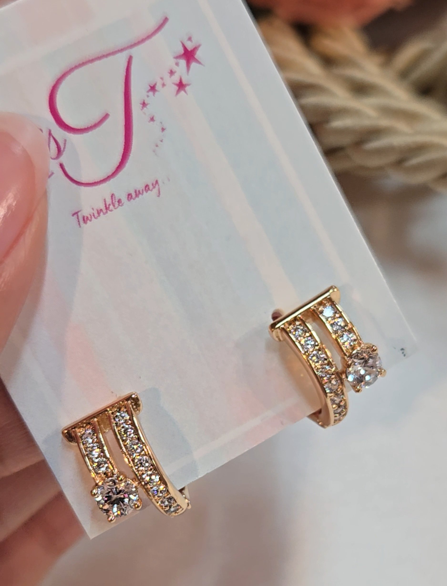 Stella Spark 18K Gold Plated Hoops