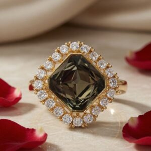 Black Diamond Royal Glow zirconia Ring