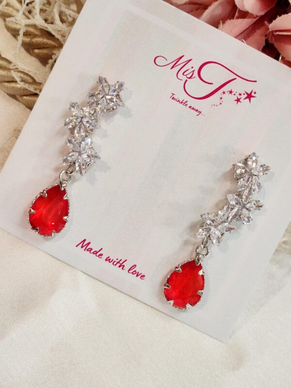 Twinkle Red Earrings