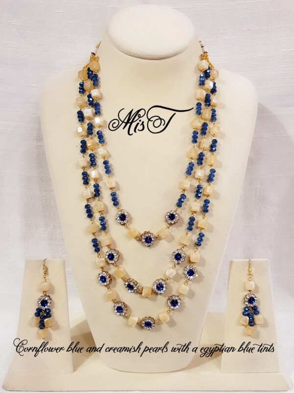 three layer pearl necklace