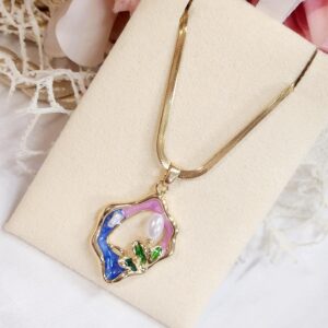 Artistic Pearly Anti Tarnish pendant set