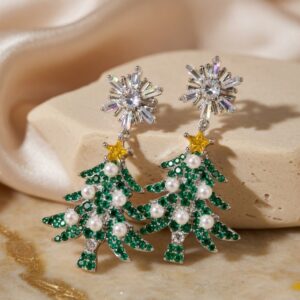 Pearly Tree Earrings