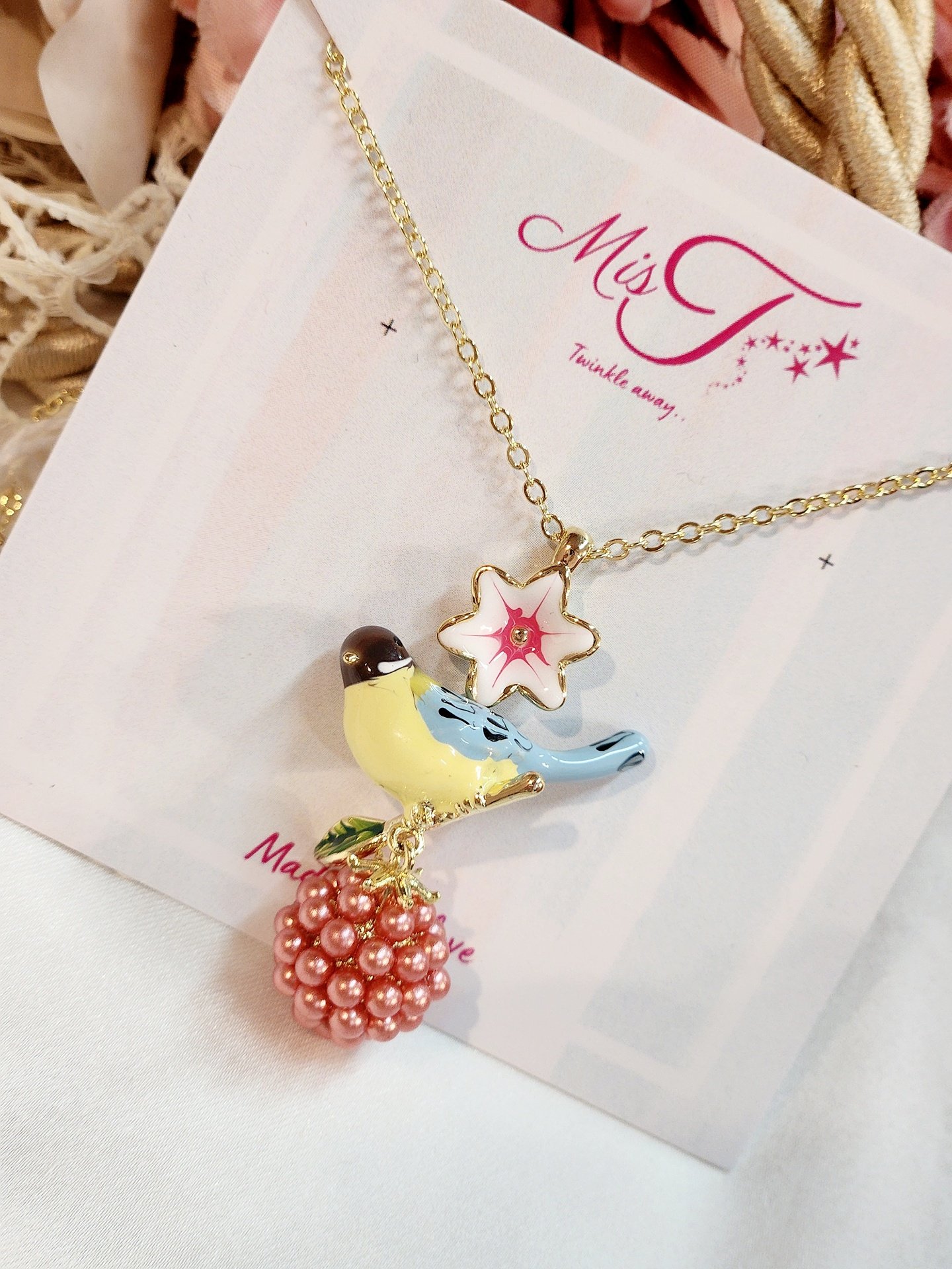 Heartspell Birdi Gold Plated Pendant Chain - Image 2