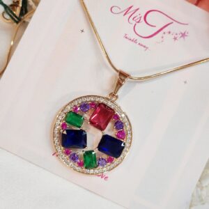 Playful Classic Gold Plated Pendant Chain