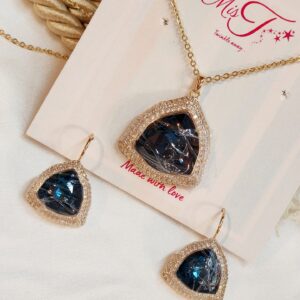 Celestial Charm Midnight Blue Pendant Set