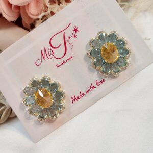 Topaz Powder Blue Studs