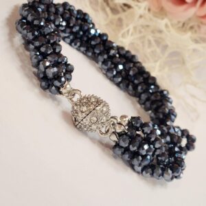 Special Double Tone Blue Magnet Bracelet