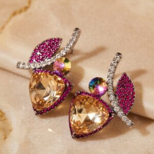 Royal Ruby-Champagne Berry Studs