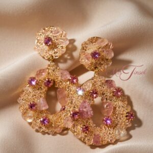 Peach wine magic earrings