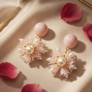 Pretty Pink Floor Earrings