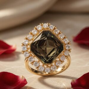 Glowing Grey Gorgeous Ring