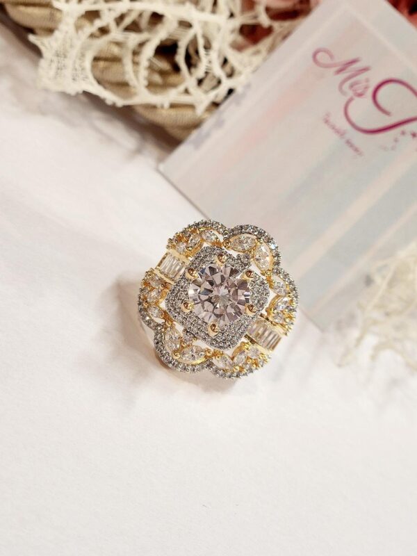 Cocktail Solitaire Ring