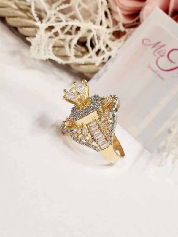 Cocktail Solitaire Ring - Image 2