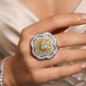 Empress Echo Clear White Ring