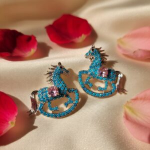 Nano Setting Firoza Pony Studs