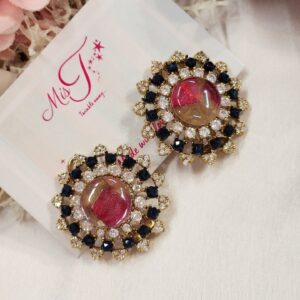 Double Colour Royalty Studs