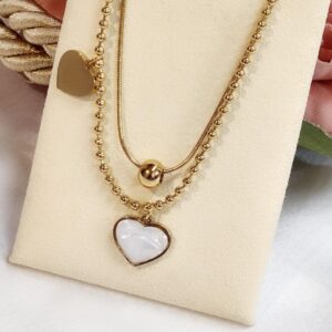Double Layered Heart Neck Chain