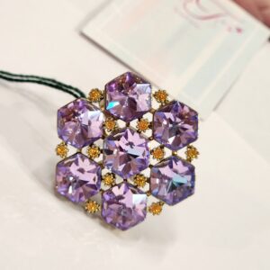 Sunny Hex Lavender Antique Finish Bloom Ring